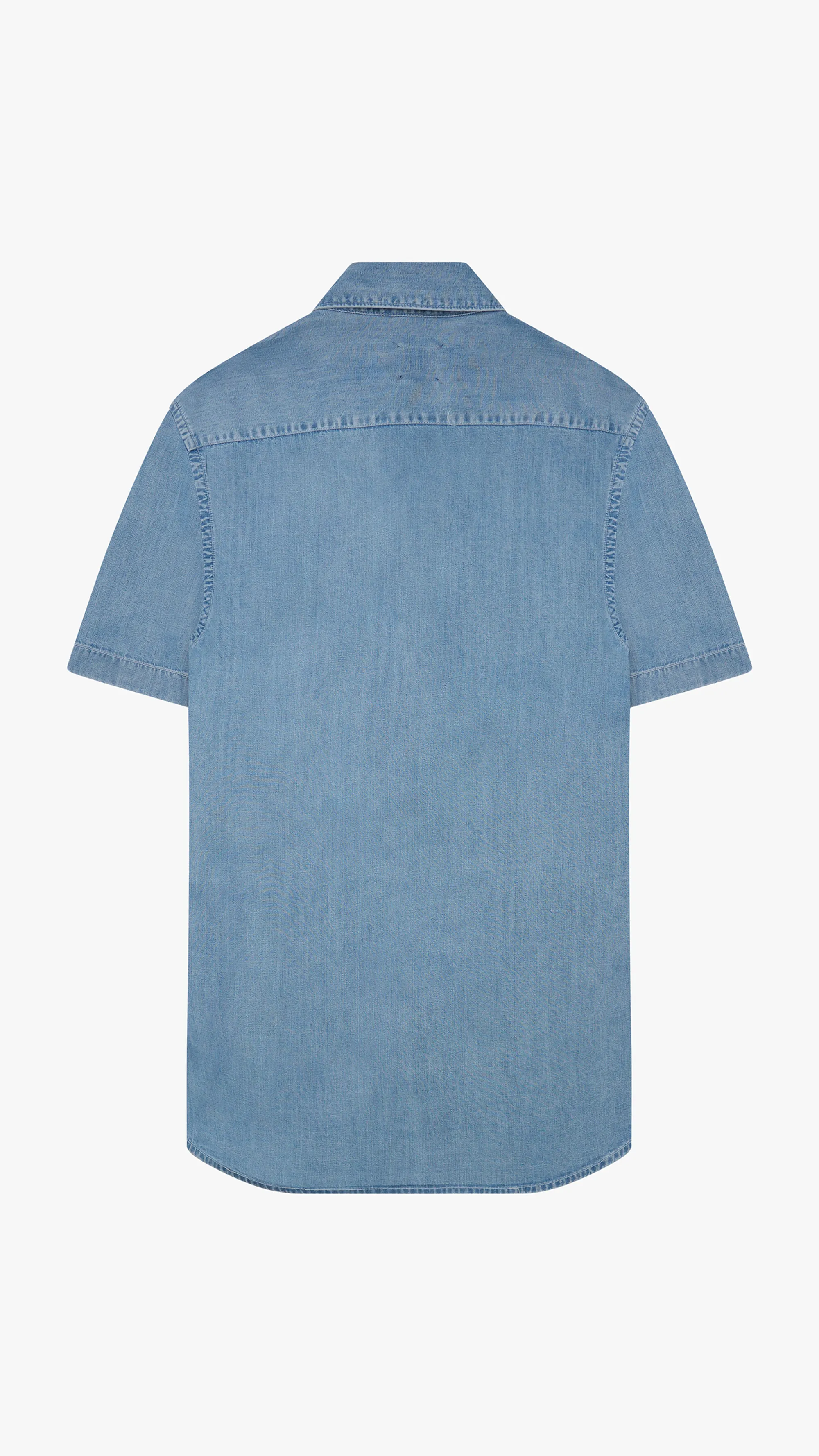 Short Sleeve Tencel Jeans Shirt